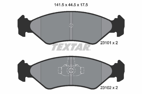 Remblokset Textar 2310101