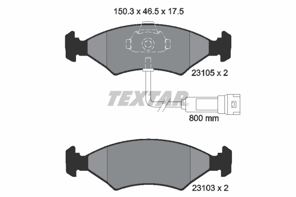 Remblokset Textar 2310501