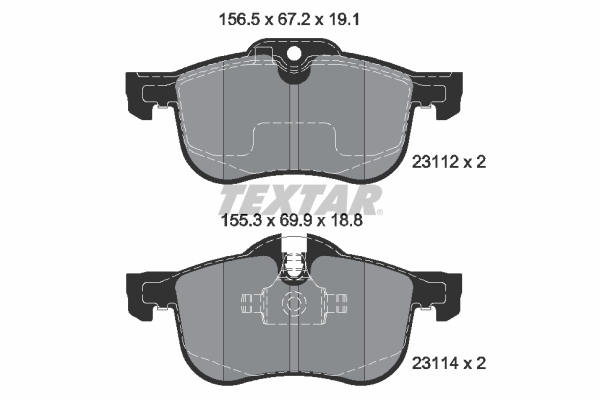 Remblokset Textar 2311203