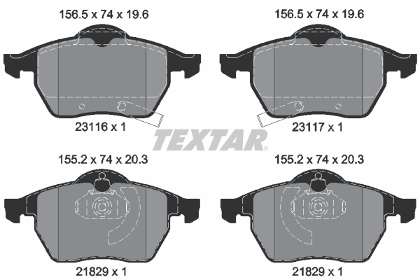 Remblokset Textar 2311602