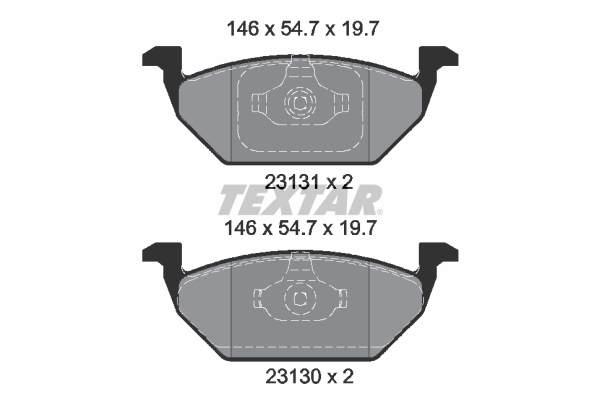 Remblokset Textar 2313001