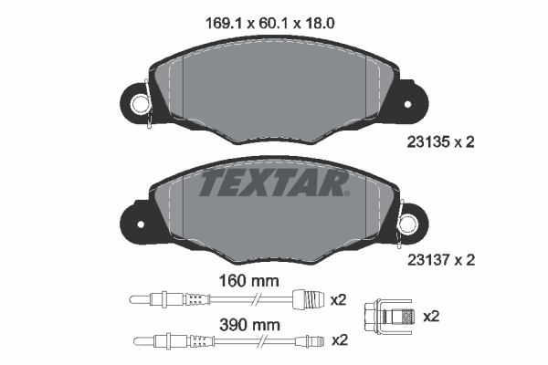 Remblokset Textar 2313503