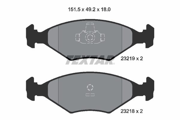 Remblokset Textar 2321901