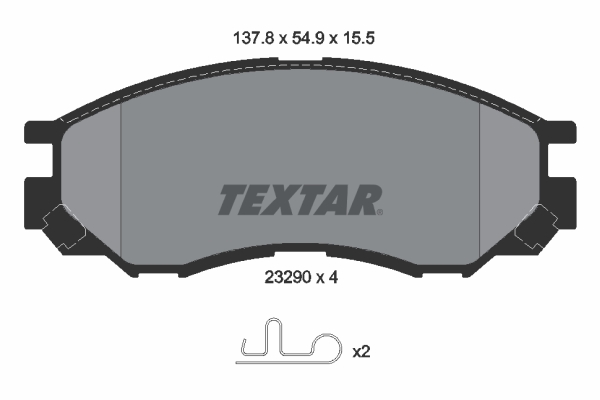 Remblokset Textar 2329002