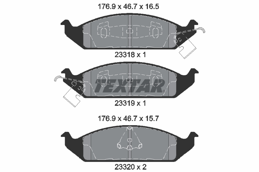 Remblokset Textar 2331801