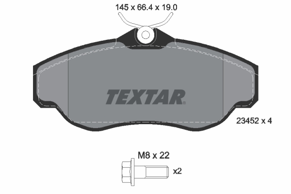 Remblokset Textar 2345201