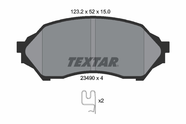 Remblokset Textar 2349002