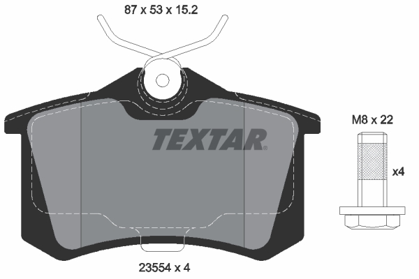 Remblokset Textar 2355401