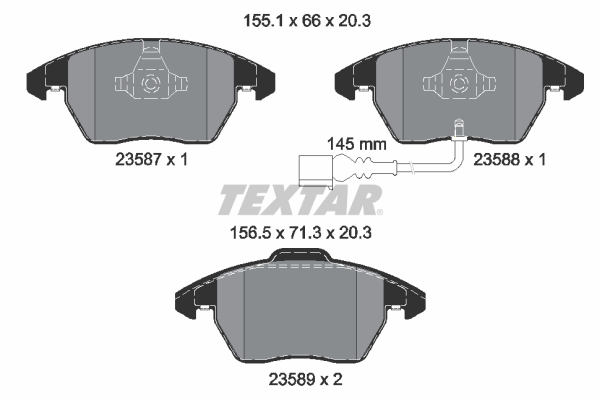 Remblokset Textar 2358701