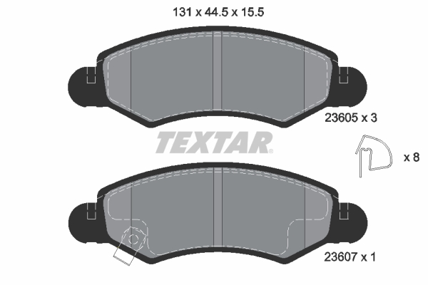 Remblokset Textar 2360501