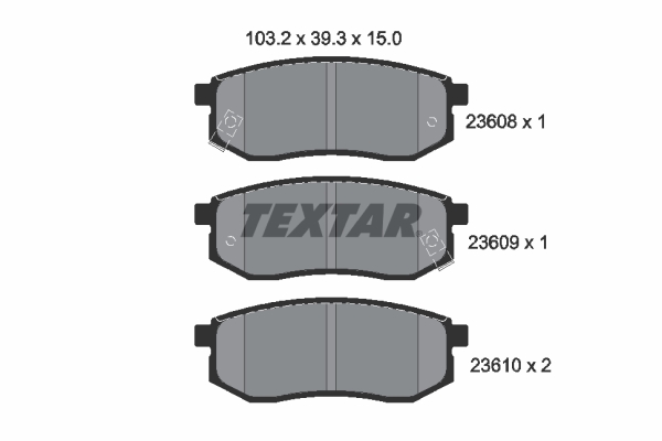 Remblokset Textar 2360801