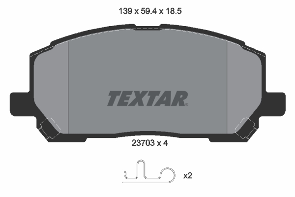 Remblokset Textar 2370301