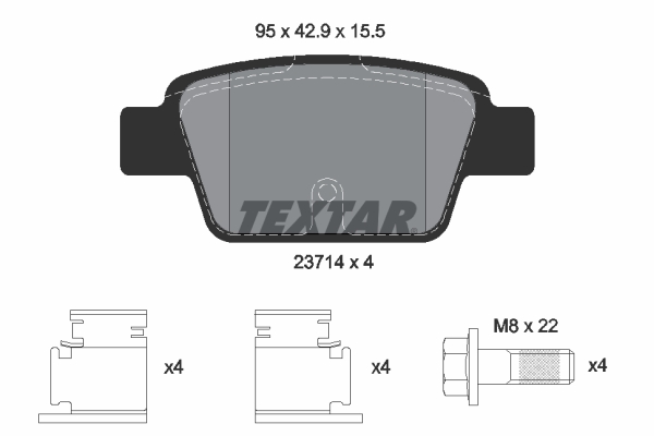 Remblokset Textar 2371401