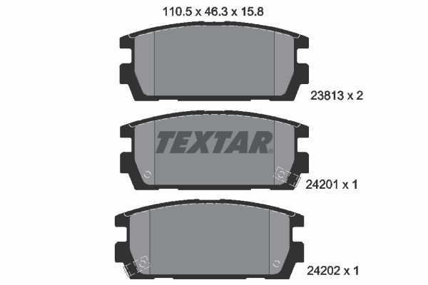 Remblokset Textar 2381301