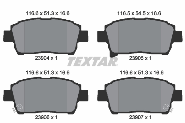 Remblokset Textar 2390401