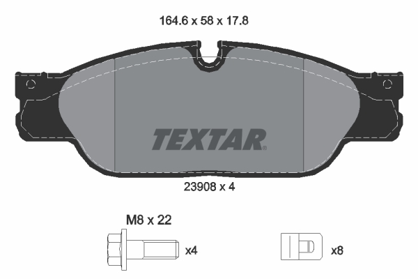 Remblokset Textar 2390801