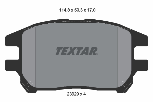 Remblokset Textar 2392901