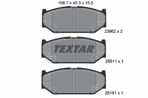 Remblokset Textar 2396201