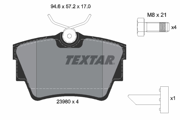 Remblokset Textar 2398001