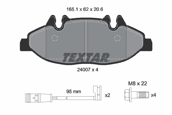 Remblokset Textar 2400701