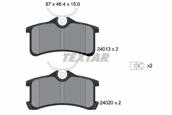 Remblokset Textar 2401301