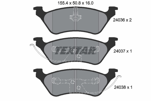 Remblokset Textar 2403601