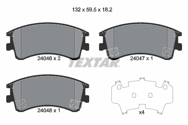 Remblokset Textar 2404601