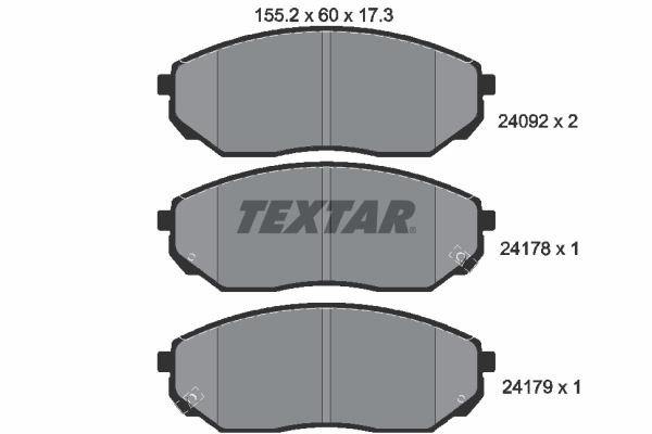 Remblokset Textar 2409201