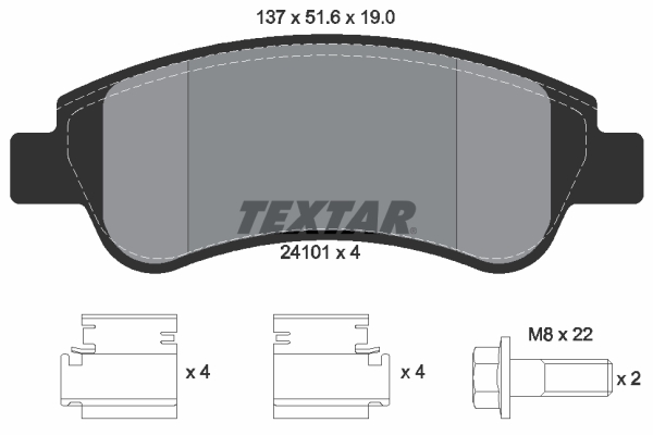 Remblokset Textar 2410101