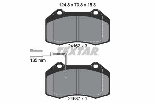 Remblokset Textar 2416202