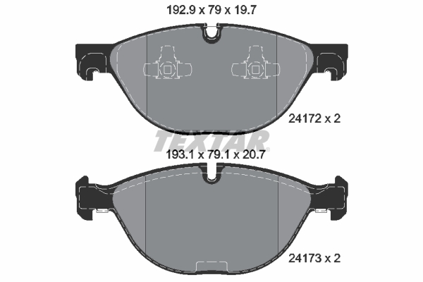 Remblokset Textar 2417201