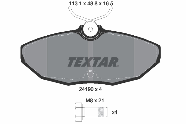 Remblokset Textar 2419001