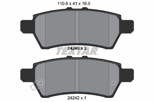 Remblokset Textar 2424001