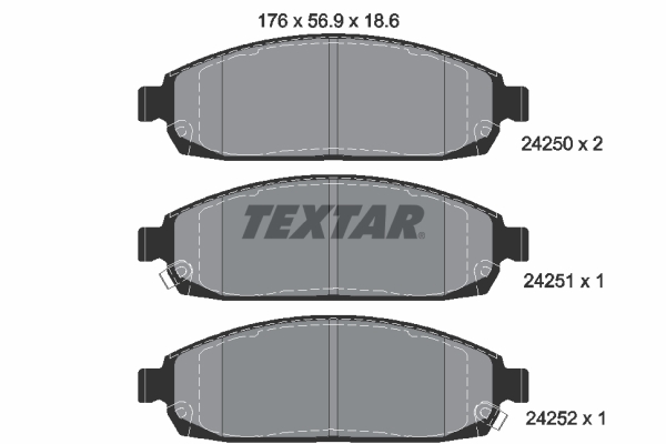 Remblokset Textar 2425001