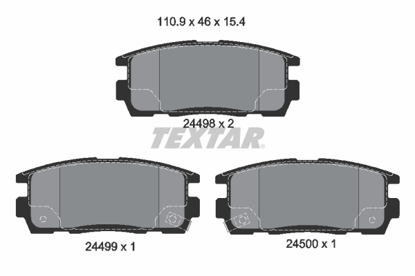 Remblokset Textar 2449801