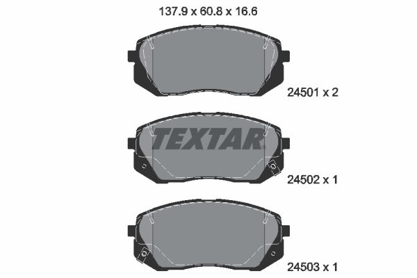 Remblokset Textar 2450101