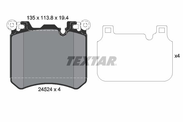 Remblokset Textar 2452401