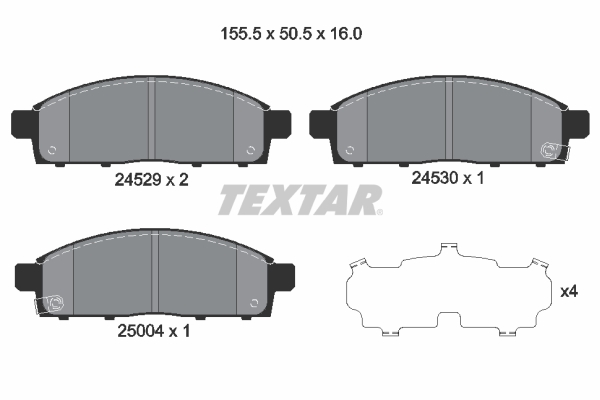 Remblokset Textar 2452901