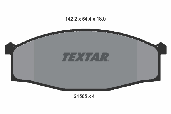 Remblokset Textar 2458501