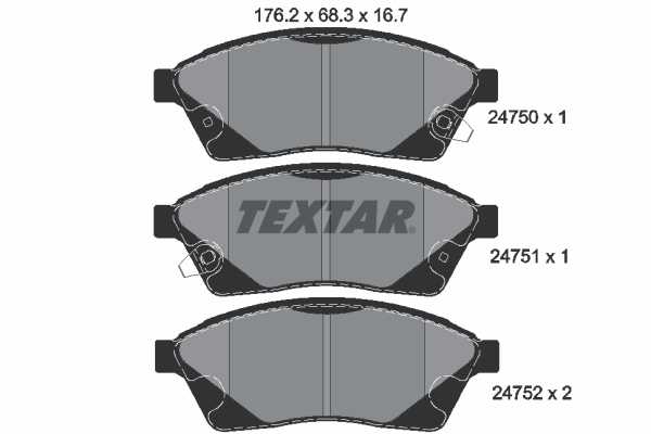 Remblokset Textar 2475001