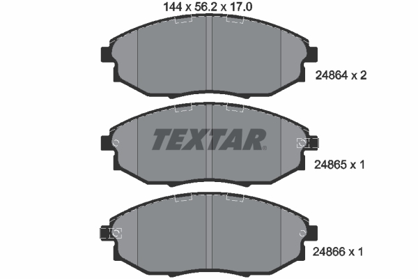 Remblokset Textar 2486401