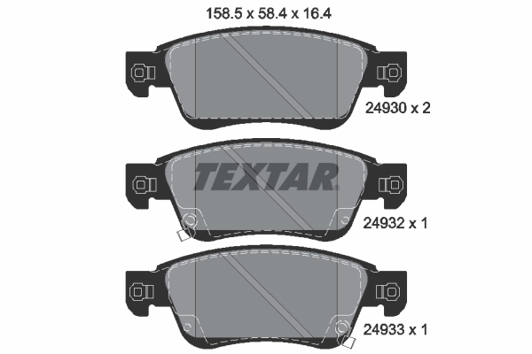 Remblokset Textar 2493001