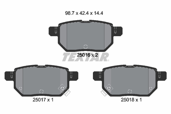 Remblokset Textar 2501601