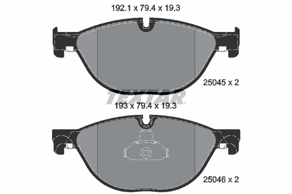 Remblokset Textar 2504501