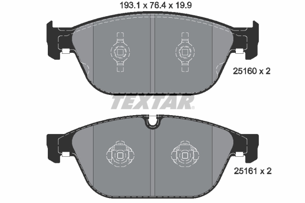 Remblokset Textar 2516002