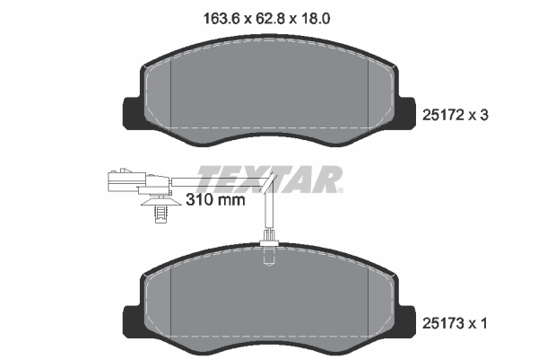 Remblokset Textar 2517201