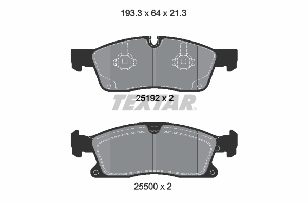 Remblokset Textar 2519202