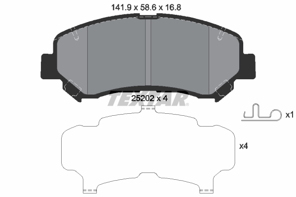 Remblokset Textar 2520201