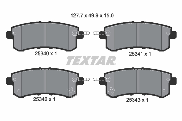 Remblokset Textar 2534001