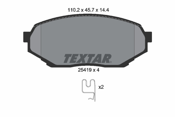 Remblokset Textar 2541901